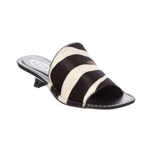 Tod's Haircalf Sandal, Black